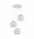 Modern Hanging Pendant White 3 Light , E27 - 1