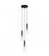 Modern Hanging Pendant Black, Gold 3 Light , E14 - 1