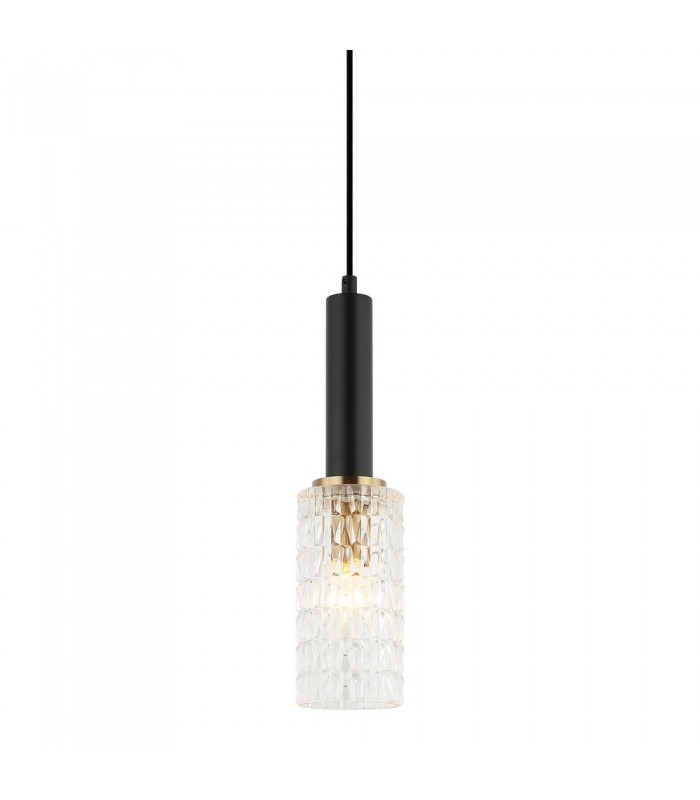 Modern Hanging Pendant Black, Gold 1 Light , E14 - 1