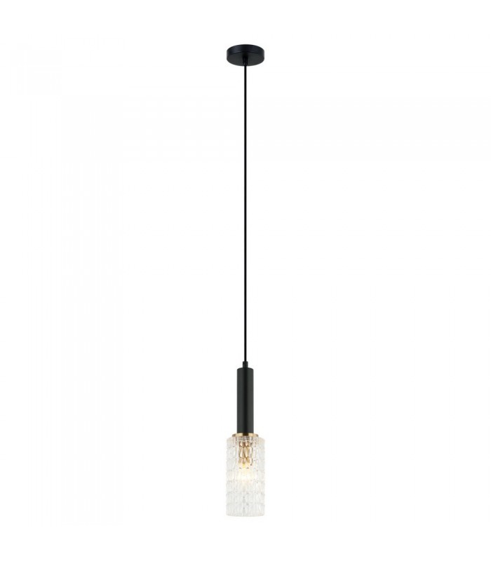 Modern Hanging Pendant Black, Gold 1 Light , E14 - 2