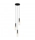 Modern Hanging Pendant Black, Gold 3 Light , E14 - 1