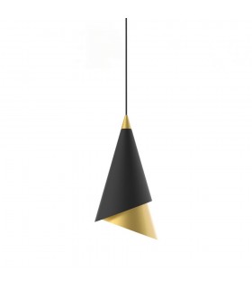 Modern LED Hanging Pendant Black, Gold, Warm White 3000K 290lm - 1