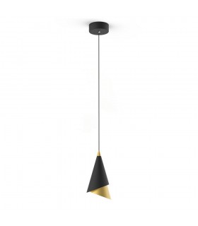 Modern LED Hanging Pendant Black, Gold, Warm White 3000K 290lm - 2