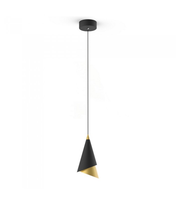Modern LED Hanging Pendant Black, Gold, Warm White 3000K 290lm - 2
