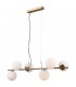 Modern Hanging Pendant Golden 6 Light  with White Shade, G9 - 2