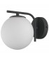 Modern Wall Lamp Black 1 Light  with White Shade, G9 - 1