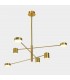 Modern LED Hanging Pendant Copper, Warm White 3000K 2700lm - 1