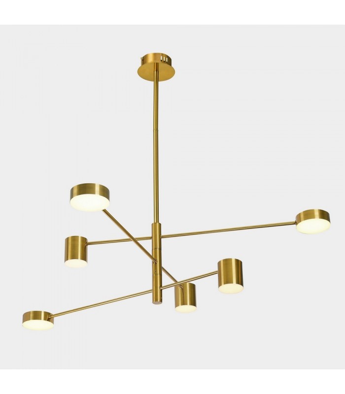Modern LED Hanging Pendant Copper, Warm White 3000K 2700lm - 1