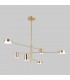 Modern LED Hanging Pendant Brass, Warm White 3000K 2700lm - 1
