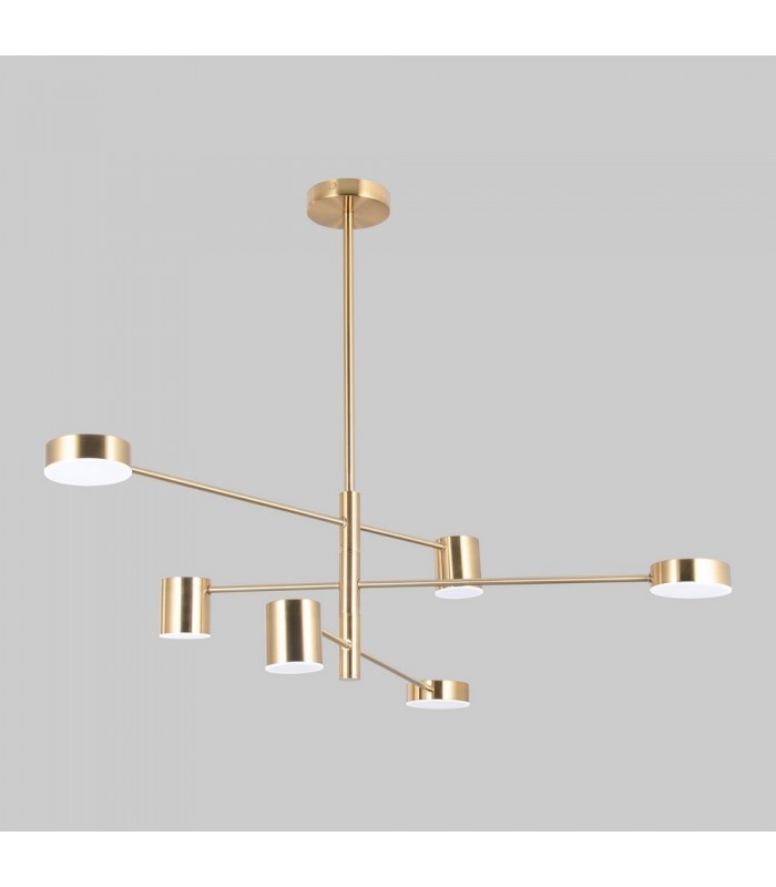 Modern LED Hanging Pendant Brass, Warm White 3000K 2700lm - 1