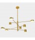Modern LED Hanging Pendant Copper, Warm White 3000K 2700lm - 1