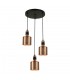 Modern Hanging Pendant Copper 3 Light , E27 - 1