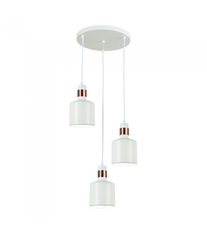 Modern Hanging Pendant White 3 Light , E27 - 1