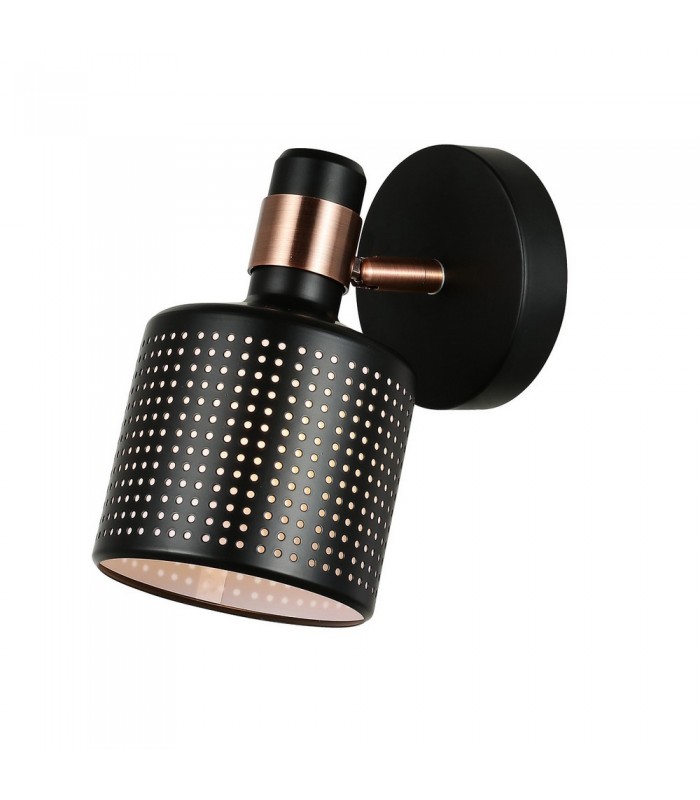 Modern Wall Lamp Black 1 Light , E27 - 1