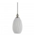 Modern Hanging Pendant Satin Nickel 1 Light  with Clear Shade, E27 Dimmable - 1