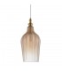 Modern Hanging Pendant Brass 1 Light  with Champagne Shade, E27 Dimmable - 1