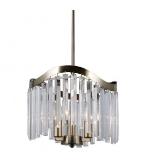 Stylized Hanging Pendant Antique Bronze 3 Light , E14 - 1