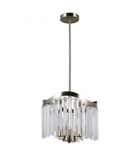 Stylized Hanging Pendant Antique Bronze 3 Light , E14 - 2