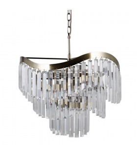Stylized Hanging Pendant Antique Bronze 8 Light , E14 - 1