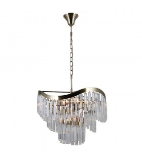 Stylized Hanging Pendant Antique Bronze 8 Light , E14 - 2