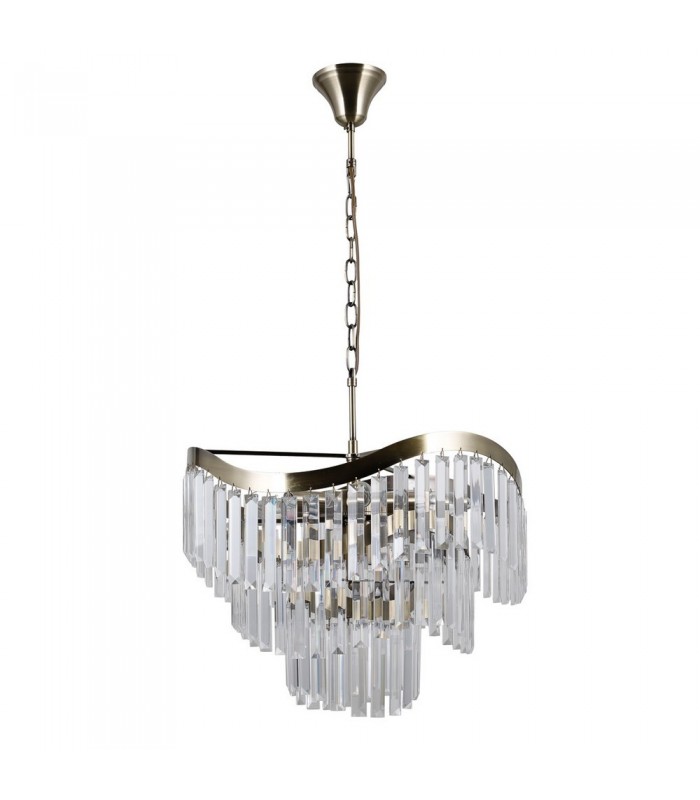 Stylized Hanging Pendant Antique Bronze 8 Light , E14 - 3