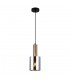 Modern Hanging Pendant Brass 1 Light  with Glass, Smoky Shade, E27 - 2