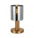 Modern Table Lamp Brass 1 Light  with Smoky Shade, E27 - 1