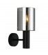 Modern Wall Lamp Black 1 Light  with Smoky Shade, E27 - 1