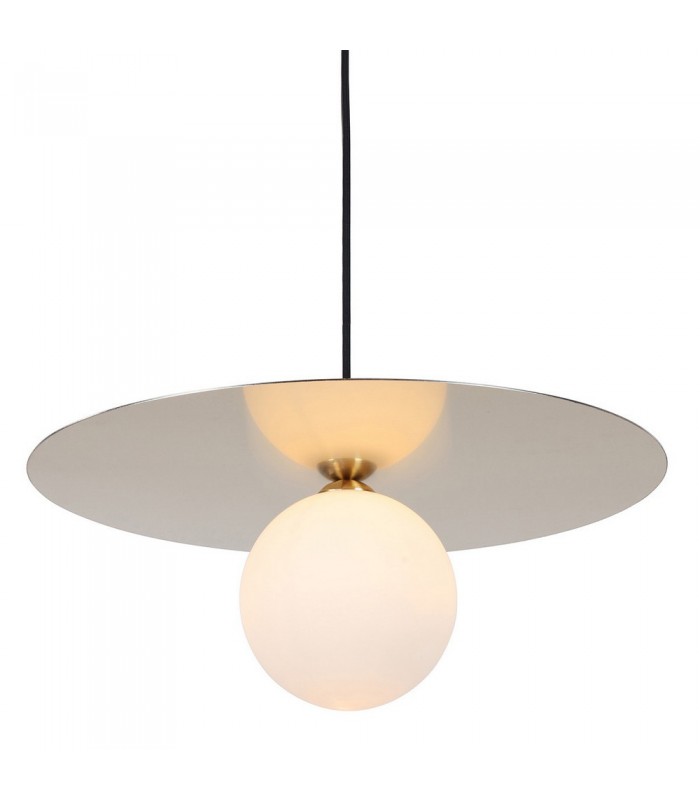 Modern Hanging Pendant Golden Light  with White Shade, G9 - 1