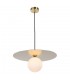 Modern Hanging Pendant Golden Light  with White Shade, G9 - 2