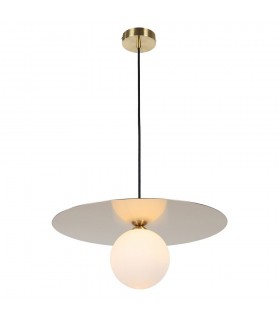 Modern Hanging Pendant Golden Light  with White Shade, G9 - 2