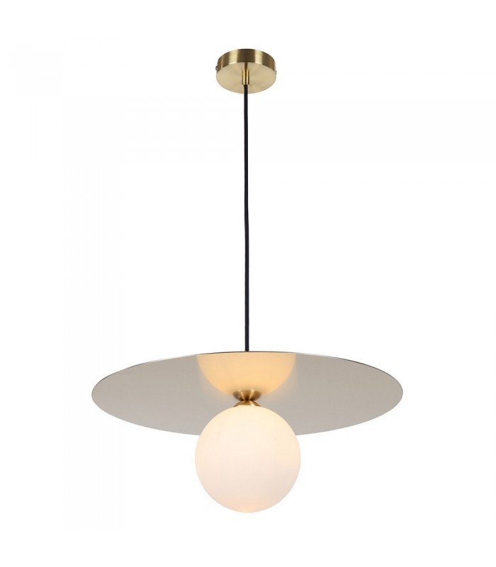 Modern Hanging Pendant Golden Light  with White Shade, G9 - 2