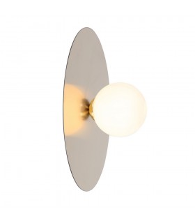 Modern Wall Lamp Golden Light  with White Shade, G9 - 1