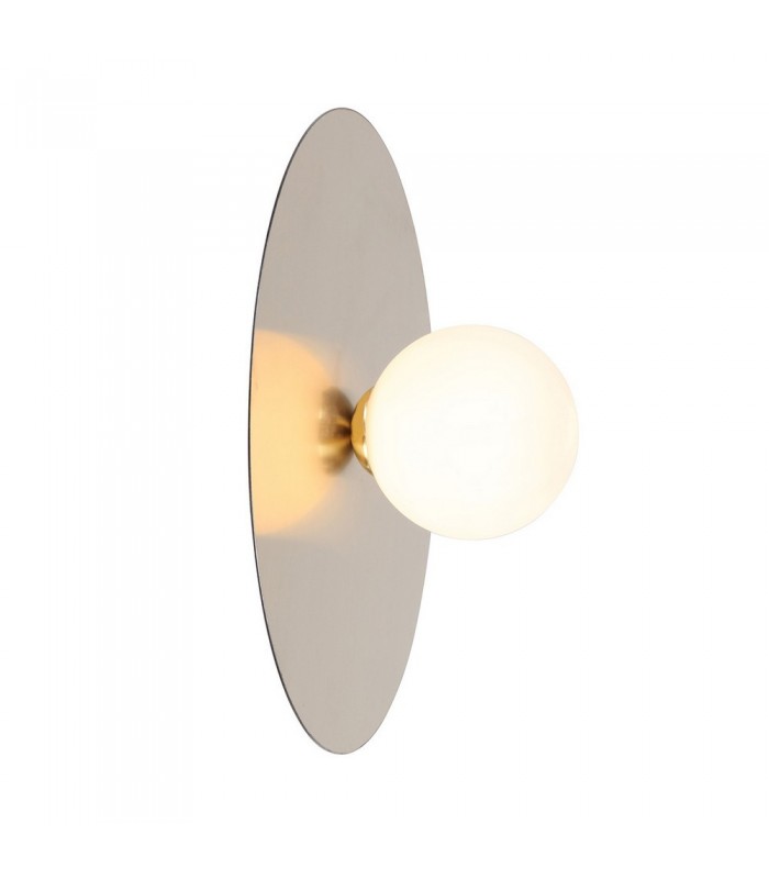 Modern Wall Lamp Golden Light  with White Shade, G9 - 1