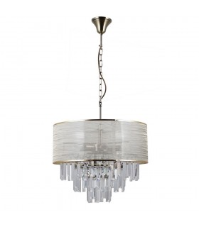 Stylized Hanging Pendant Ancient Brass 2 Light , E14 - 2