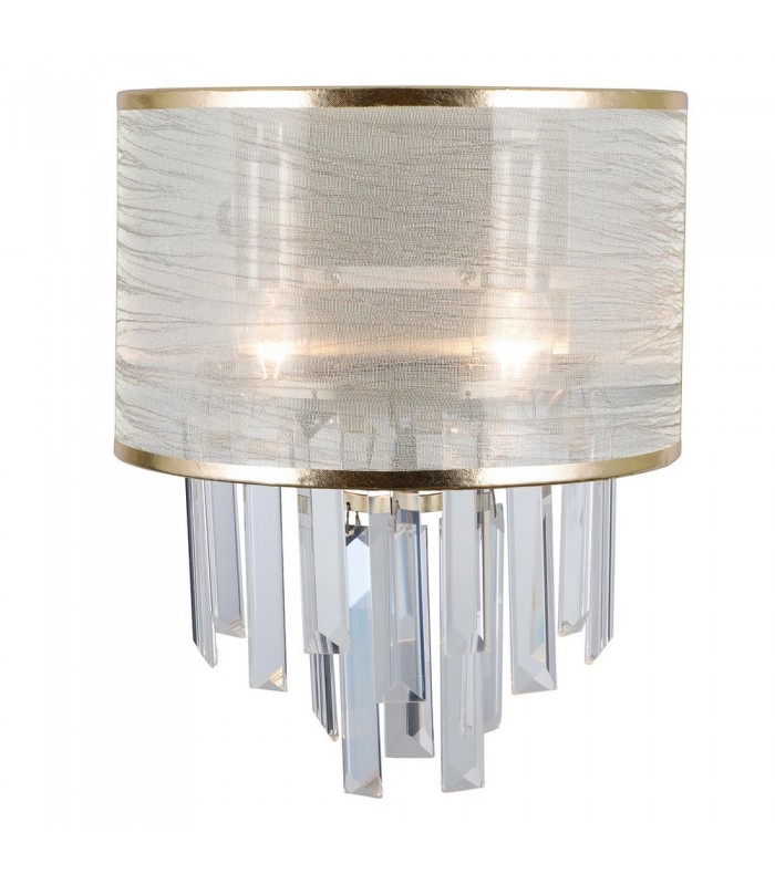 Stylized Wall Lamp Ancient Brass 2 Light , E14 - 1