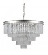 Hanging Pendant Silver 11 Light  with Crystal Glass Shade, E14 - 1