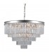 Hanging Pendant Silver 11 Light  with Crystal Glass Shade, E14 - 2