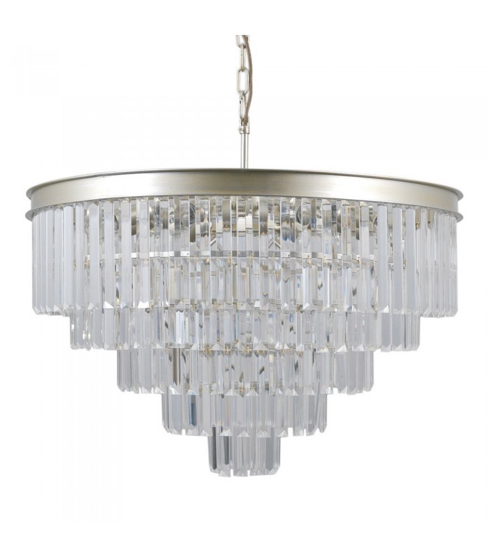 Hanging Pendant Golden Champagne 11 Light  with Crystal Glass Shade, E14 - 1