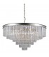 Hanging Pendant Silver 14 Light  with Crystal Glass Shade, E14 - 2