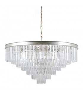 Hanging Pendant Golden Champagne 14 Light  with Crystal Glass Shade, E14 - 1