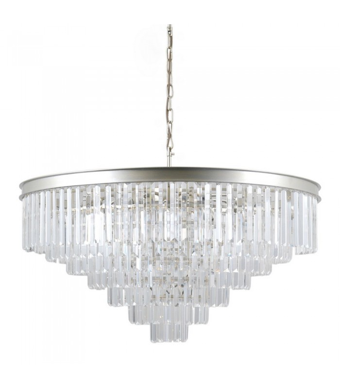 Hanging Pendant Golden Champagne 14 Light  with Crystal Glass Shade, E14 - 1