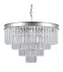 Hanging Pendant Silver 8 Light  with Crystal Glass Shade, E14 - 1