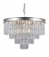 Hanging Pendant Silver 8 Light  with Crystal Glass Shade, E14 - 2
