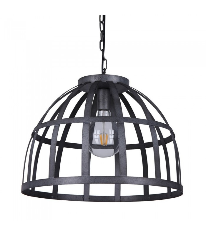Industrial And Retro Hanging Pendant Antique Silver 1 Light , E27 - 1