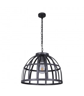 Industrial And Retro Hanging Pendant Antique Silver 1 Light , E27 - 2
