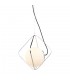 Modern Hanging Pendant Chrome, Black 1 Light  with White Shade, E27 Dimmable - 1
