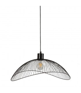 Modern Hanging Pendant Black Matt 1 Light , E27 - 1