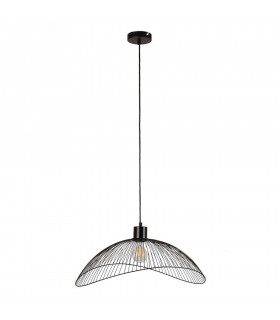Modern Hanging Pendant Black Matt 1 Light , E27 - 2