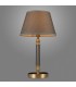 Classic Table Lamp Antique Bronze 1 Light  with Grey Shade, E14 - 2